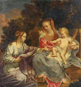 DUYTS van Jan 1629-1676,The Mystic Wedding of Saint Catherine,Van Ham DE 2015-11-13