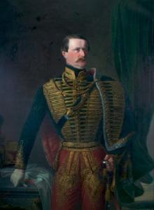 DVORAK Anton 1817-1881,Portrait of a Austrian Cavalry,1851,Hindman US 2006-11-12