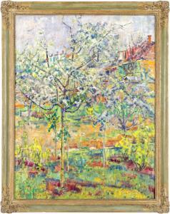 DVORSKY Bohumir 1902-1976,Garden,1957,Art Consulting CZ 2023-10-15