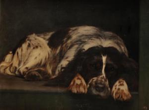 DYER Alfred Henry 1905-1940,Study of a spaniel in a recumbent pose,1928,Duke & Son GB 2019-10-17