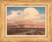 DYER Charles Gifford 1851-1912,A distant view of Athens and the Attic Hills,Eldred's US 2014-08-01