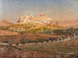 DYER Charles Gifford 1851-1912,The Acropolis From the Altar of Zeus,Hindman US 2021-09-27