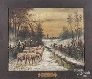 DYER Marion 1861-1941,Winter Evening,Pook & Pook US 2018-08-29