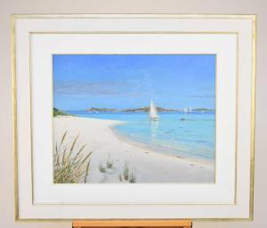 DYER Ted Edward 1940,A Calm day for a Sail, Cooke Porth, Tresco,Halls GB 2022-11-08