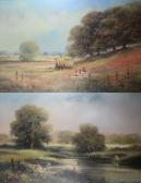 DYER Ted Edward 1940,EdwardA pair of studies depicting rural scenes,Wright Marshall GB 2019-03-26