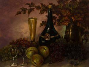 DYKMAN John F 1897-1974,Still Life Fruit & Glass,1974,5th Avenue Auctioneers ZA 2015-06-21