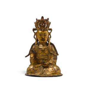 DYNASTY MING 1100-1125,figure of a seated bodhisattva,Bonhams GB 2019-12-17
