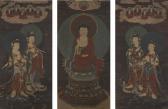 DYNASTY MING 1100-1125,SAKYAMUNI BUDDHA AND BODHISATTVA,Sotheby's GB 2016-10-03