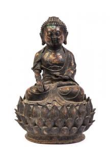 DYNASTY MING 1100-1125,seated Buddha,Mossgreen AU 2017-11-28