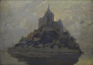 DZIEMANSKI Stanislaw 1897-1962,Mont Saint-Michel,1928,Rempex PL 2023-10-12