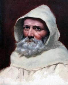 EAGLES Edmund 1820-1890,portrait of a monk,Warren & Wignall GB 2018-05-23