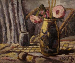 EAREE Paul 1888-1968,Still life - a vase of flowers with smaller vase a,Mallams GB 2023-10-18
