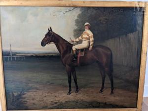 EARL Percy 1874-1947,"Flotsam 1902", Cheval et son jockey,1902,Millon & Associés FR 2023-06-15