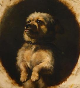 EARL Thomas William,Study of a begging rough coated terrier,1868,Golding Young & Co. 2021-08-25