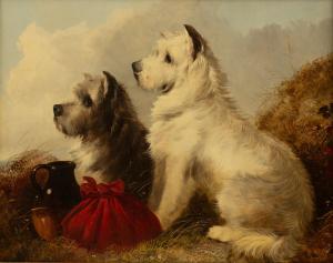 EARL Thomas William 1836-1885,Waiting for their Master,1881,Hindman US 2023-02-22