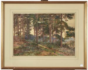 EARLE Charles 1832-1893,Rabbits on a Woodland Path,Mellors & Kirk GB 2021-09-07