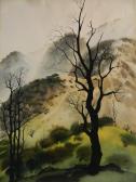 EARLE Eyvind 1916-2000,Trees in Landscape,1951,Rachel Davis US 2016-06-11