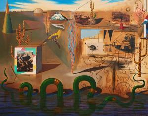 EARLE John 1955,Surrealist Landscape,1988,Shapiro AU 2018-03-20