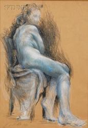 EARLE Sam 1960,Portrait of a Seated Man,1992,Skinner US 2009-07-15
