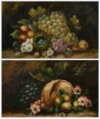 EARLES Chester 1821-1905,STILLLIFE OF GRAPES, PEARS AND ROBIN'S NEST,Sloans & Kenyon US 2011-02-11
