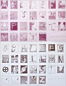 EARNSHAW Anthony 1924-2001,"Secret Alphabet No.4",1976,The Cotswold Auction Company GB 2014-08-05