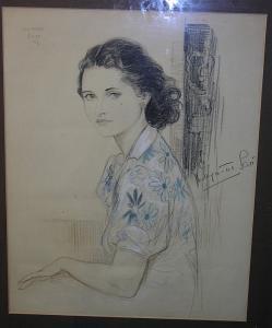 EAST Lawrence 1900-1900,Portrait of Margaretta Scott, signed titled and da,1931,Bonhams 2003-12-09