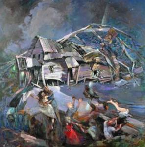EASTHER W,The Cyclone, Darwin,Elder Fine Art AU 2011-11-27