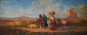 EASTLAKE Charles Lock 1793-1865,On the Roman campagna,1863,Uppsala Auction SE 2022-06-15