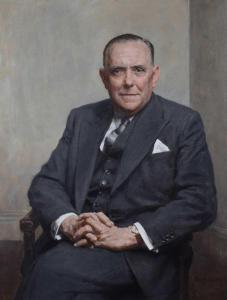 EASTMAN Frank Samuel 1878-1964,Portrait of a seated gentleman,1955,Peter Wilson GB 2022-04-14