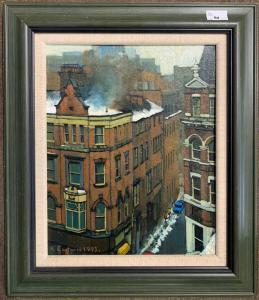 Eastwood Roger 1942-2013,View across a Manchester street,1993,Keys GB 2024-01-15