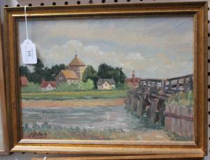 EATOCK J,View of The Old Toll Bridge,Tooveys Auction GB 2016-05-18
