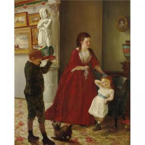 EATON Joseph Oriel 1829-1875,MOTHER AND CHILDREN IN AN INTERIOR,1872,Sotheby's GB 2007-10-07