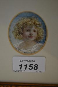 EATON Maria Hampshire 1860-1940,portrait of a child and,Lawrences of Bletchingley GB 2017-09-05