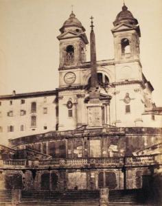 EATON Robert 1819-1871,Chiesa di Trinità dei Monti e Scalinata,1865,Bloomsbury Roma IT 2011-03-24