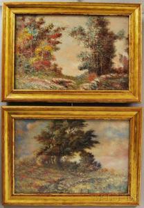 EATON William Sylvester 1861-1939,Two Landscapes,Skinner US 2015-11-18