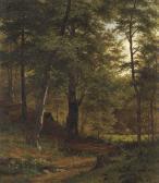 EBEL Fritz Carl Werner 1835-1895,A Forest Clearing with Figures,1867,Christie's GB 2002-09-04