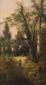 EBEL Fritz Carl Werner 1835-1895,At the edge of a forest,Hargesheimer Kunstauktionen DE 2022-09-07
