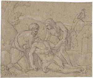 EBERHARD Konrad 1768-1859,Adam und Eva beweinen den toten Abel,Galerie Bassenge DE 2015-05-29