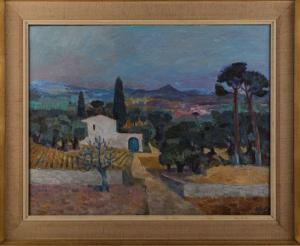 EBERLE Richard 1918-2001,Landschaft in der Provence,DAWO Auktionen DE 2023-07-15