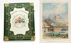 EBERLEIN Georg 1819-1884,Ein Prachtband mit 20 Aquarellen Eberleins das Sch,Van Ham DE 2013-05-17