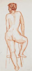 EBERT LEROY 1921-2007,Female Nude Study,1953,Hindman US 2016-11-04