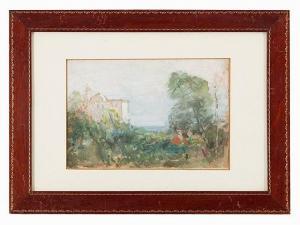 EBNER Fritz V 1869-1922,Italian Landscape,c.1900,Auctionata DE 2016-05-30