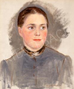 EBNER Lajos Deak 1850-1934,Little Girl,Kieselbach HU 2022-12-20
