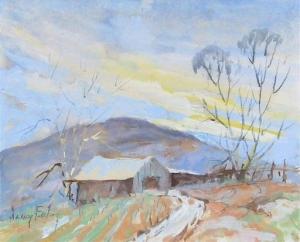 ECCLES James 1885-1983,Barn in Landscape,Wickliff & Associates US 2020-04-25