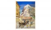 ECCLES Tom,Swiss Alpine Scene, with mountain backdrop,1968,Gerrards GB 2008-12-18