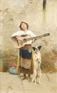 ECHENA José 1845-1912,TheBuskers,Dreweatt-Neate GB 2010-10-20