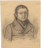 ECHTER Michael 1812-1879,Selbstbildnis mit Augengläsern,1842,Galerie Bassenge DE 2009-06-04
