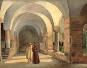 ECKERSBERG C.W 1800-1800,The Monastery of San Lorenzo Fuori le Mura,Bruun Rasmussen DK 2021-09-21