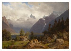 ECKERSBERG Johan Frederick 1822-1870,Mountain Lake,1858,Sotheby's GB 2023-05-24