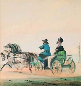 ECKERT Heinrich Ambros 1807-1840,Maneuvers in Tsarskoe Selo,1840,Sovcom RU 2021-12-14